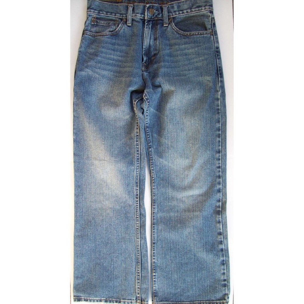 Young Mens AMERICAN EAGLE Bootcut Jeans 28 x 28 Medium Wash - Picture 5 of 5